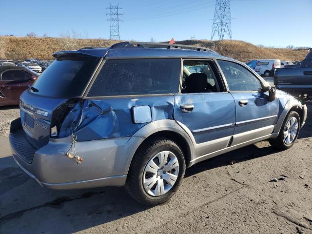 4S4BP60C487324844 - 2008 SUBARU OUTBACK BLUE photo 3