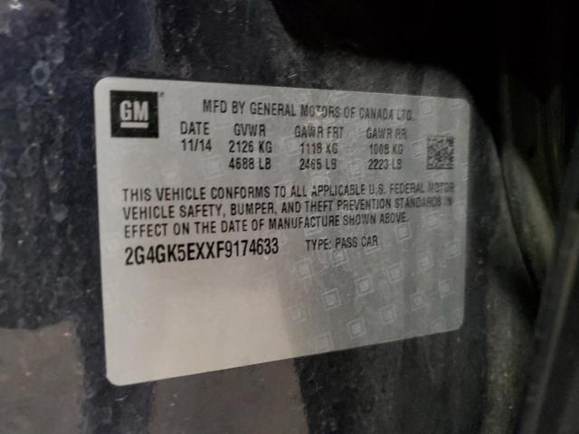 2G4GK5EXXF9174633 - 2015 BUICK REGAL 蓝色 照片 12