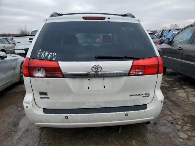 5TDZA22C24S119596 - 2004 TOYOTA SIENNA XLE WHITE photo 6