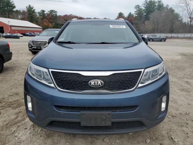 5XYKT4A62EG490078 - 2014 KIA SORENTO LX BLUE photo 5