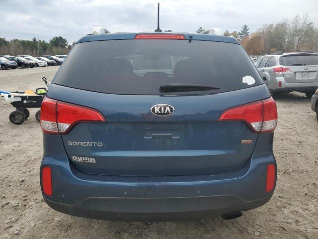 5XYKT4A62EG490078 - 2014 KIA SORENTO LX BLUE photo 6