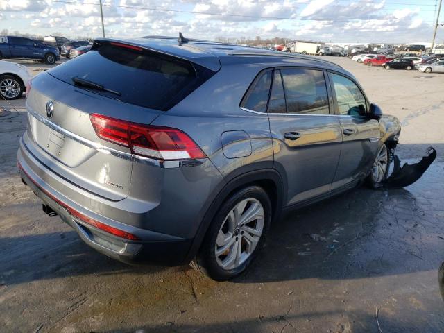 1V21E2CA9LC217960 - 2020 VOLKSWAGEN ATLAS CROS SE ნაცრისფერი ფოტო 3