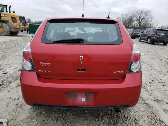 5Y2SL678X9Z462282 - 2009 PONTIAC VIBE RED photo 6