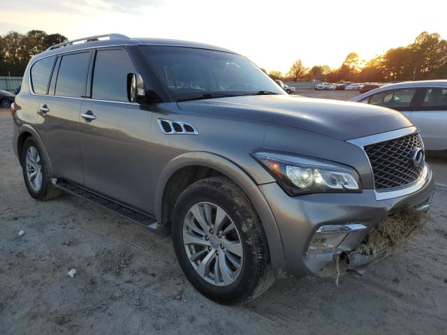 JN8AZ2NE7H9154985 - 2017 INFINITI QX80 BASE GRAY photo 4