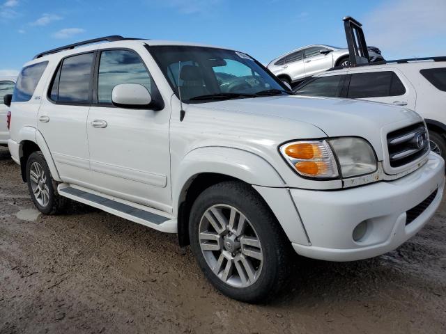 5TDBT44A52S137297 - 2002 TOYOTA SEQUOIA SR5 WHITE photo 4