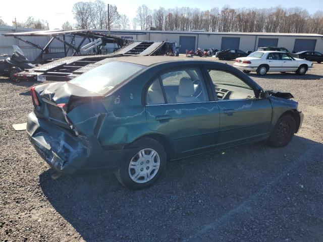 2HGES16572H567802 - 2002 HONDA CIVIC LX GREEN photo 3