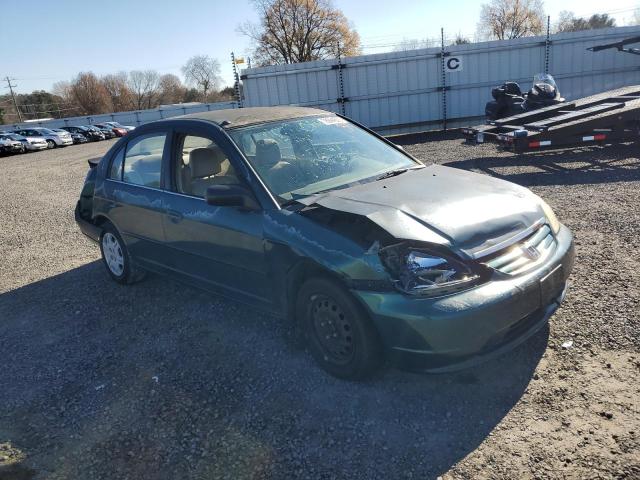 2HGES16572H567802 - 2002 HONDA CIVIC LX GREEN photo 4