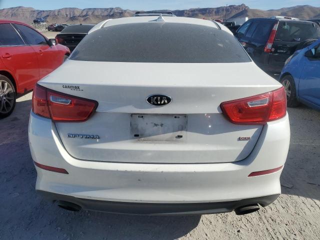 KNAGM4A73F5629864 - 2015 KIA OPTIMA LX WHITE photo 6