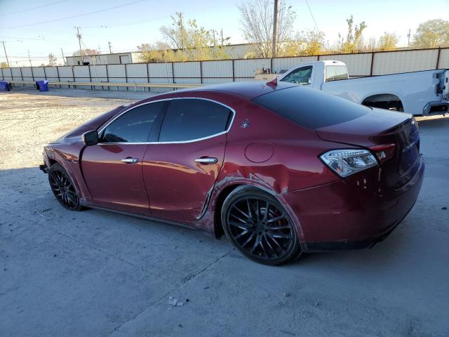 ZAM57RTA0E1125037 - 2014 MASERATI GHIBLI S BURGUNDY photo 2