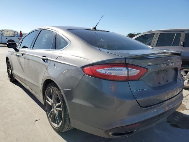 3FA6P0K93ER135519 - 2014 FORD FUSION TITANIUM GRAY photo 2