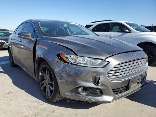 3FA6P0K93ER135519 - 2014 FORD FUSION TITANIUM GRAY photo 4