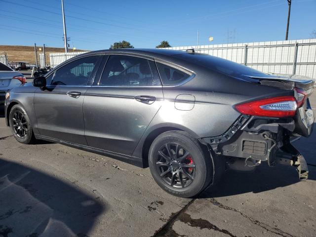 3FA6P0G74GR284922 - 2016 FORD FUSION S GRAY photo 2