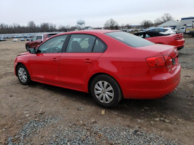 3VW2K7AJ7EM210244 - 2014 VOLKSWAGEN JETTA BASE RED photo 2