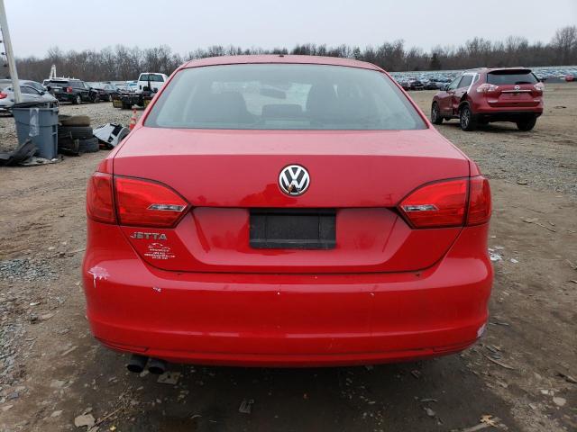 3VW2K7AJ7EM210244 - 2014 VOLKSWAGEN JETTA BASE RED photo 6