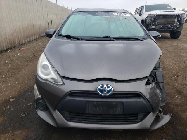 JTDKDTB37F1586219 - 2015 TOYOTA PRIUS C GRAY photo 5