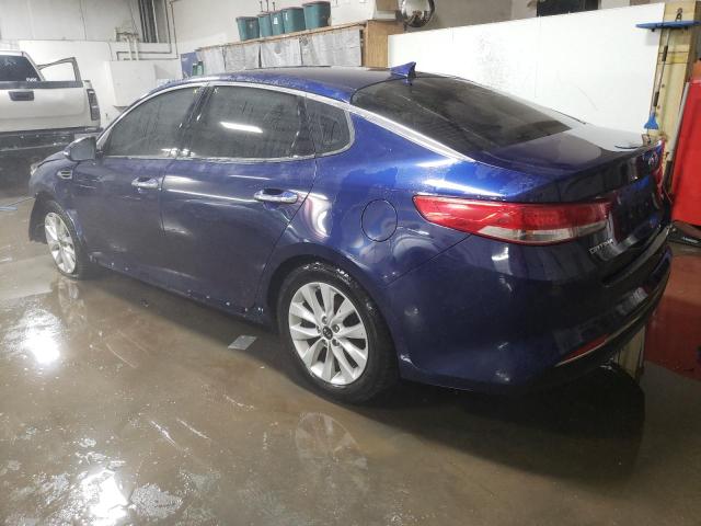 5XXGU4L3XJG196979 - 2018 KIA OPTIMA EX BLUE photo 2