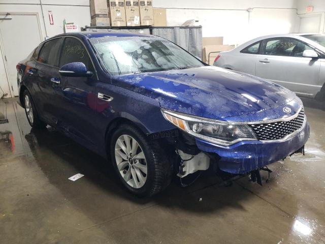 5XXGU4L3XJG196979 - 2018 KIA OPTIMA EX BLUE photo 4