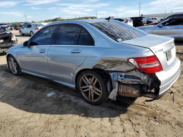 WDDGF4HBXDA777477 - 2013 MERCEDES-BENZ C 250 SILVER photo 2