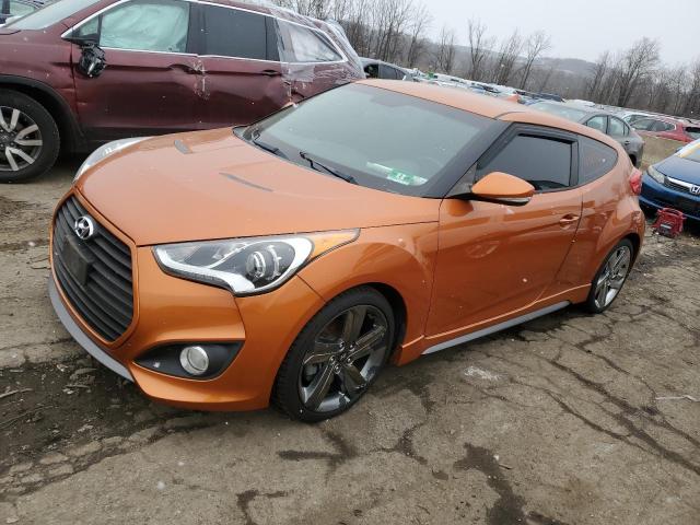 KMHTC6AEXEU204723 - 2014 HYUNDAI VELOSTER TURBO ORANGE photo 1