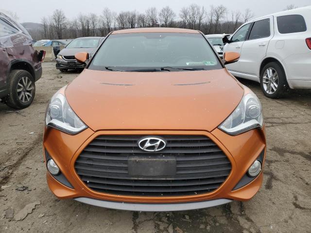 KMHTC6AEXEU204723 - 2014 HYUNDAI VELOSTER TURBO ORANGE photo 5