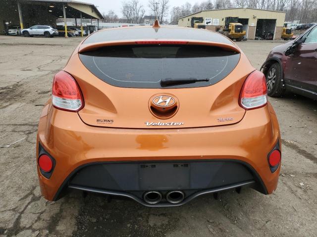 KMHTC6AEXEU204723 - 2014 HYUNDAI VELOSTER TURBO ORANGE photo 6