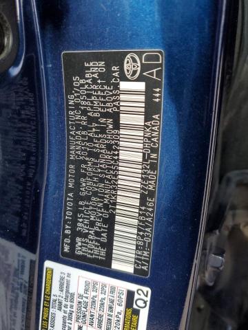 2T1KR32E55C442309 - 2005 TOYOTA COROLLA MA XR BLUE photo 12