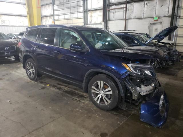 5FNYF6H58HB085672 - 2017 HONDA PILOT EXL BLUE photo 4