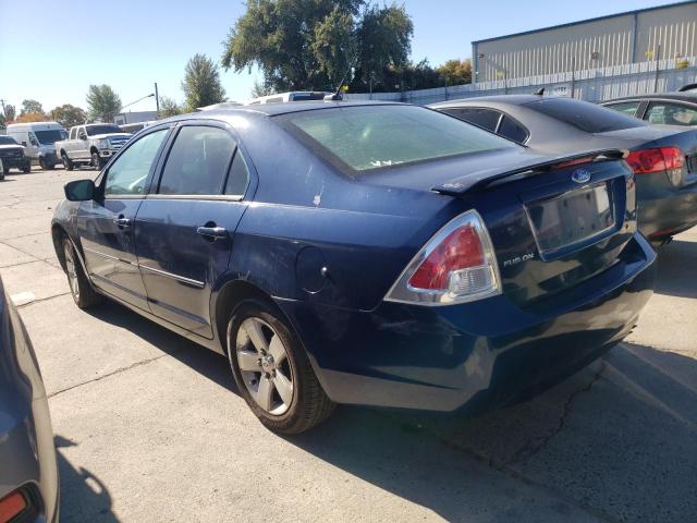 3FAHP07Z27R253758 - 2007 FORD FUSION SE BLUE photo 2