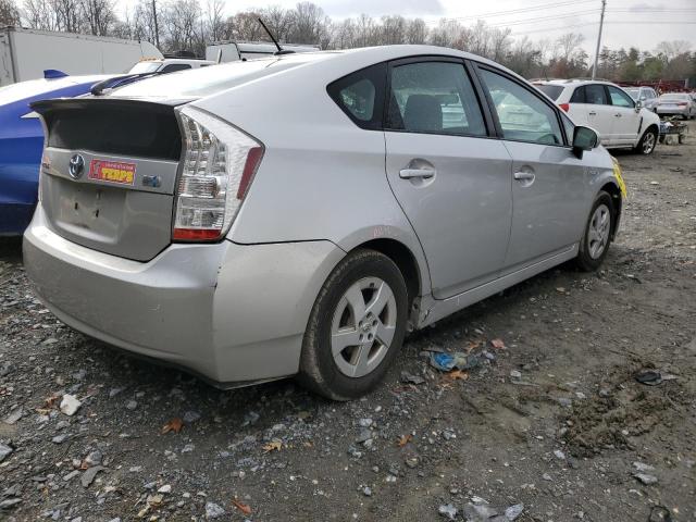 JTDKN3DU6A0206904 - 2010 TOYOTA PRIUS SILVER photo 3