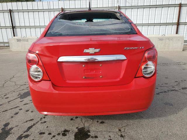 1G1JC5SH9D4156475 - 2013 CHEVROLET SONIC LT RED photo 6