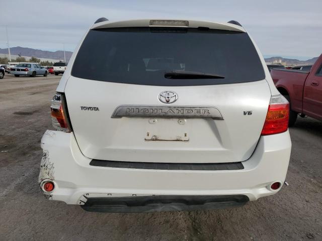 JTEDS41A382011600 - 2008 TOYOTA HIGHLANDER WHITE photo 6