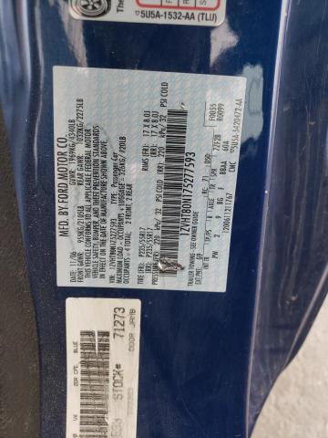 1ZVHT80N175277593 - 2007 FORD MUSTANG BLUE photo 12