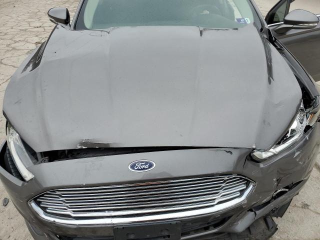 1FA6P0H7XE5391942 - 2014 FORD FUSION SE GRAY photo 11