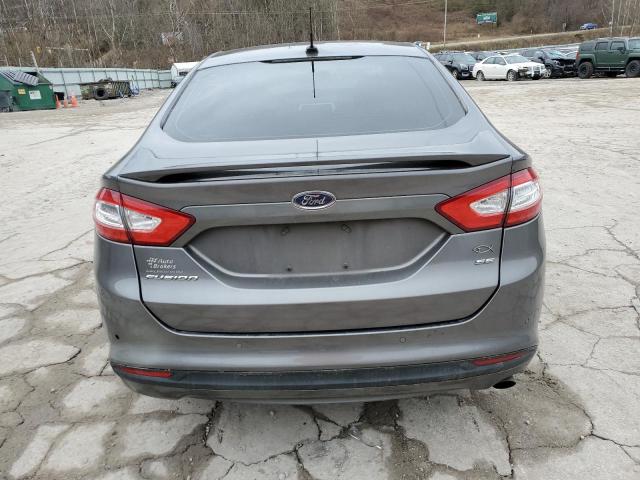 1FA6P0H7XE5391942 - 2014 FORD FUSION SE GRAY photo 6