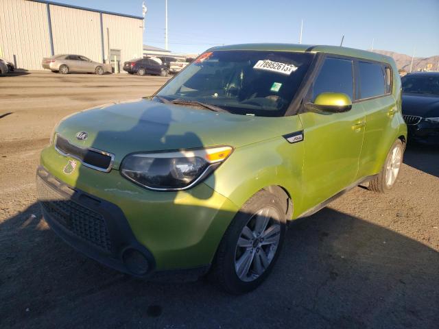 KNDJN2A20F7801075 - 2015 KIA SOUL GREEN photo 1