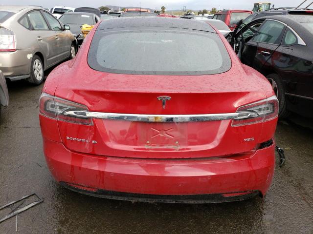 5YJSA1E26JF278619 - 2018 TESLA MODEL S წითელი ფოტო 6