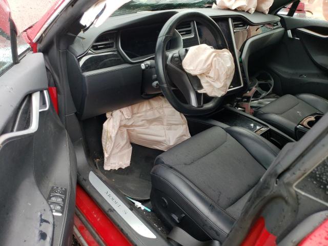 5YJSA1E26JF278619 - 2018 TESLA MODEL S წითელი ფოტო 8