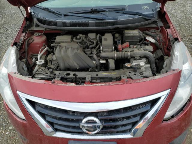 3N1CN7AP5HL804640 - 2017 NISSAN VERSA S RED photo 11