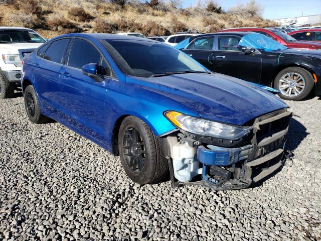 3FA6P0G71HR253161 - 2017 FORD FUSION S BLUE photo 4