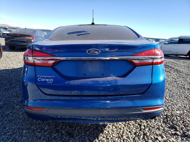 3FA6P0G71HR253161 - 2017 FORD FUSION S BLUE photo 6