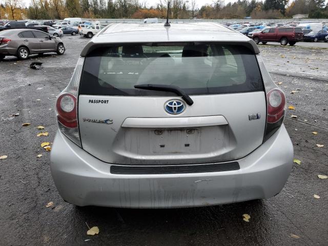 JTDKDTB39C1012376 - 2012 TOYOTA PRIUS C SILVER photo 6