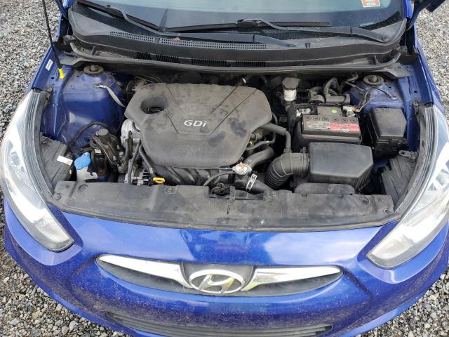 KMHCT4AE3EU754981 - 2014 HYUNDAI ACCENT GLS BLUE photo 11