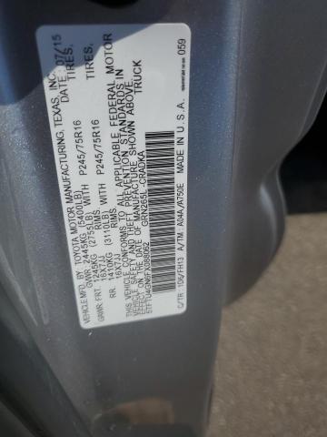 5TFTU4GN6FX088062 - 2015 TOYOTA TACOMA PRERUNNER ACCESS CAB SILVER photo 12