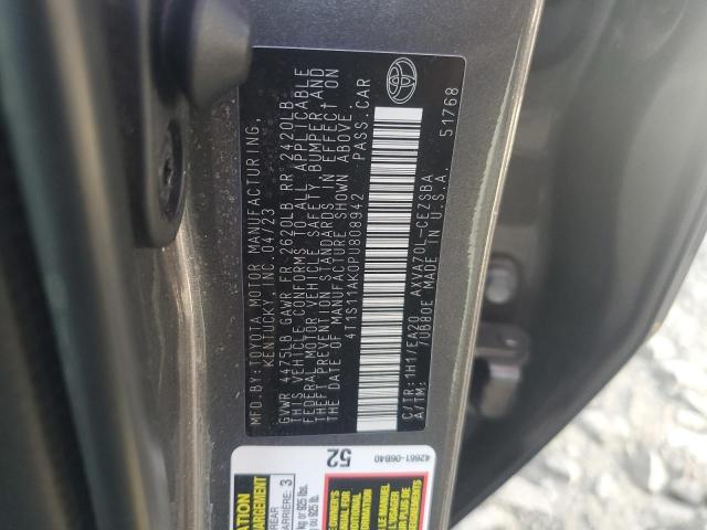4T1S11AK0PU808942 - 2023 TOYOTA CAMRY SE NIGHT SHADE GRAY photo 12