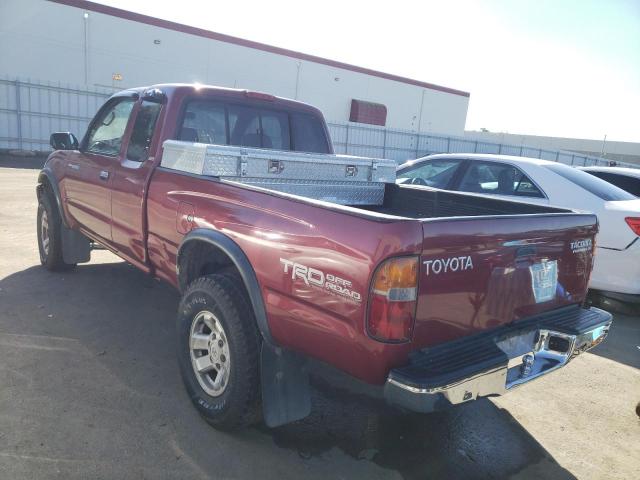 4TASN92N9XZ512994 - 1999 TOYOTA TACOMA XTRACAB PRERUNNER RED photo 2