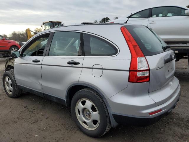 5J6RE4H32AL050715 - 2010 HONDA CR-V LX SILVER photo 2