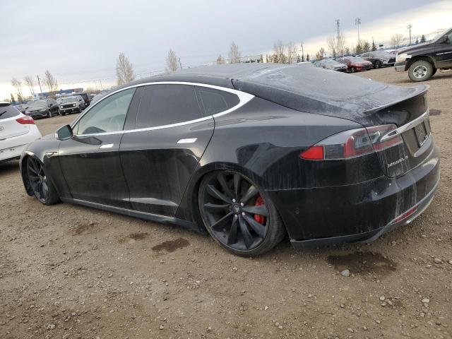5YJSA1H19EFP58078 - 2014 TESLA MODEL S BLACK photo 2
