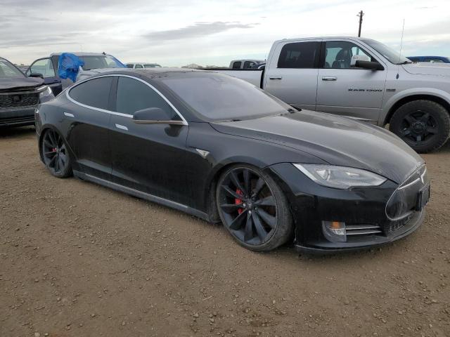 5YJSA1H19EFP58078 - 2014 TESLA MODEL S BLACK photo 4