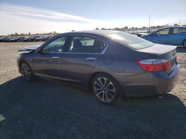 1HGCR2F51EA204214 - 2014 HONDA ACCORD SPORT GRAY photo 2