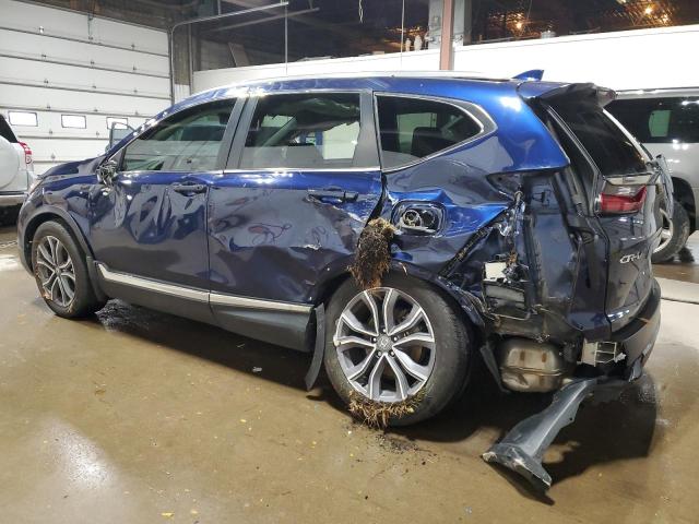 5J6RW2H94LL013321 - 2020 HONDA CR-V TOURING BLUE photo 2